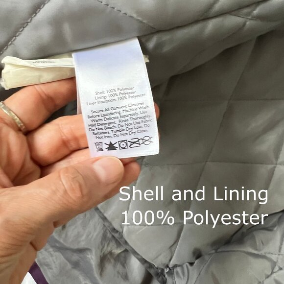 Eddie Bauer Purple WeatherEdge Jacket, removable lining and hood, size Medium - Picture 11 of 14